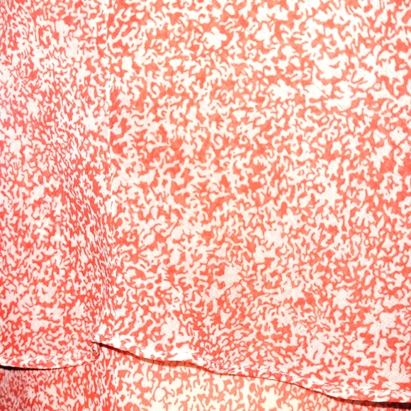 ❤CAbi PAPRIKA RED RUFFLED BLOUSE WITH SPAGHETTI STRAPS, SZ SMALL - Picture 3 of 9